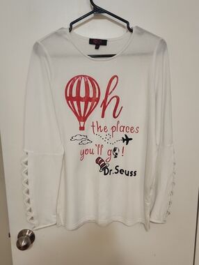 Active USA White Top with Black and Pink Logo